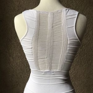 White mini tank dress